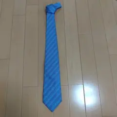美品　Ermenegildo Zegna ネクタイ ブルー系 ストライプ