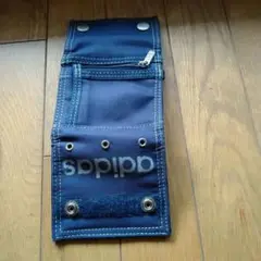 adidas ネイビー 三つ折り財布