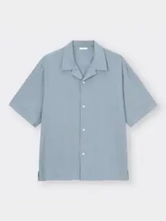 あ*み様 ライトブルー オープンカラーシャツ Mサイズ