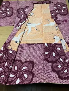 アンティーク総絞り　長羽織り