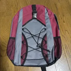 新品　バックパック リュック ワインレッド　グレー
