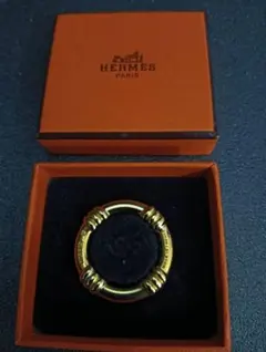 HERMES ゼブラ スカーフリング ゴールドカラー - メルカリ
