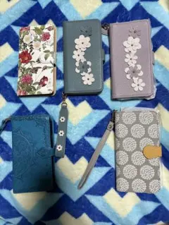 手帳型iPhone13ケース 5点セット