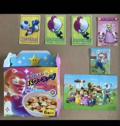 スーパーマリオ　マグネット　裏表2種類ジグソーパズル　カード　スープの空き箱のサムネイル
