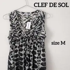 新品未使用　CLEF DE SOL　クレドソル　レディース　トップス　透け感　Mのサムネイル