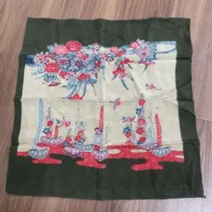 花柄刺繍ハンカチ