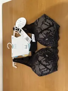 GUNZE Tuché ブラック レース ブラジャー