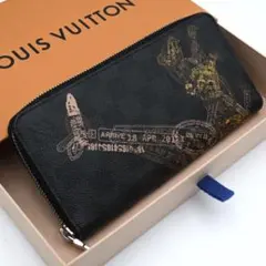 ルイヴィトン グラフィット ジッピーウォレット ヴェルティカル 長財布 アニマル