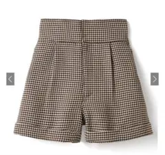 GRL 千鳥柄ハイウエストショートパンツ