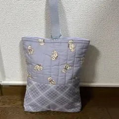 くまさん＆チェック柄上履き入れ♡