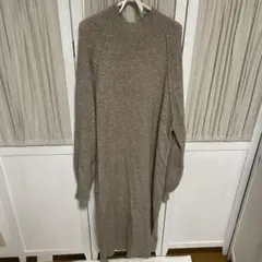 Choco Collaboration ベージュニットワンピース