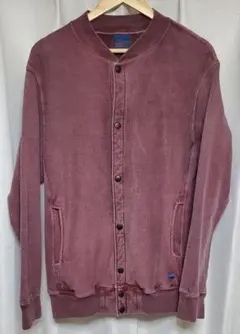 GOOD ON グッドオン ヘビースナップスウェット Pボルドー Lサイズ