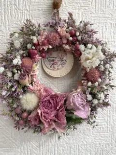 ドライフラワーリース インテリア