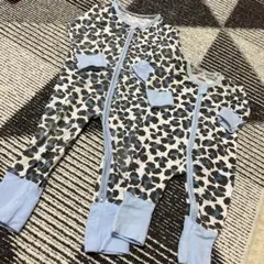 BONES ヒョウ柄ロンパース 兄弟 姉妹 お揃い