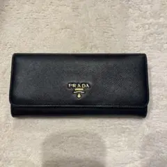 PRADA プラダ 財布 サフィアーノ ブラック nero ゴールド パスケース