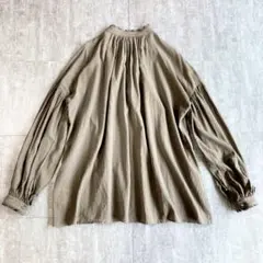 美品✨ウィムガゼット 2way ギャザーブラウス フリルカラー 長袖