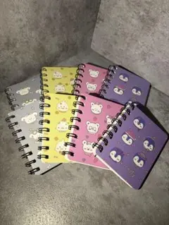 ミニサイズ　メモ帳　ノート　４種類×２点　合計８点セット　可愛い　動物柄