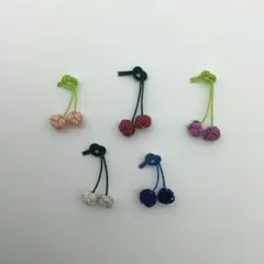 【メ12-185】ハンドメイド　さくらんぼ水引シールセット⑧