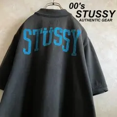 じ*ろ様 Stussy Indigo dye Classic logo crew - メルカリ