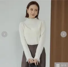 レディース　シアーフリルプルオーバー　田中里奈　しまむら