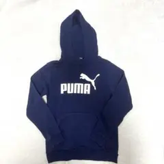 PUMA (150センチ) パーカー プルオーバー ネイビー フード付き