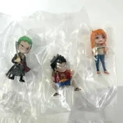 ワンピの実　ルフィ　ゾロ　ナミ　ワンピース フィギュア 3体セット　ガチャ