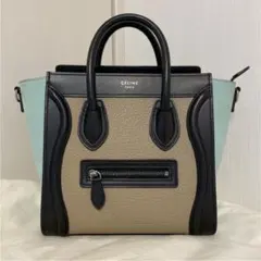【CELINE】セリーヌ ラゲージ ナノ ショッパー バイカラー