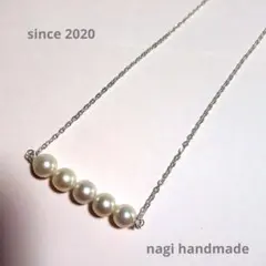 【希少・旧ロゴ】田崎真珠 TASAKI 3連 パール ネックレス シルバー 希少・旧ロゴ】田崎真珠 TASAKI 3連 パール ネックレス シルバー