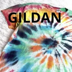 GILDAN XL タイダイTシャツ カラフル USA古着