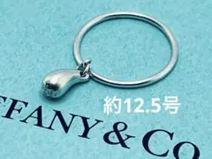 h604 ティファニー　ティアドロップ　リング　シルバー　925 約12.5号