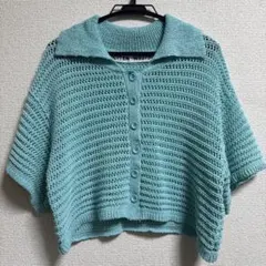 citen スカシアミ　ポロニット　カーディガンのサムネイル