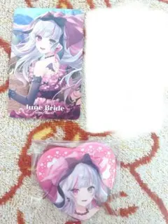 にじさんじ ジューンブライド 石神のぞみ 缶バッジ フォト風カード