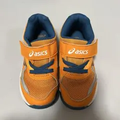 アシックス スニーカー オレンジ色 16cm