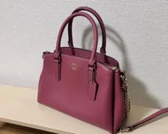 COACH ショルダーバッグ ピンク F28977 ベルト付き