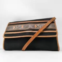 19100✨ヴィンテージ YSLロゴ ショルダーバッグ レザー イヴサンローランのサムネイル