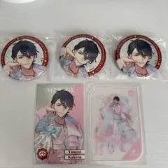 にじさんじ　8周年　グリッター缶バッジ　メタルカード　特典　クリアカード　夢追翔