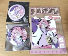 SB69　レトロチェック　アルゴン　ホログラム缶バッジ　ポストカード