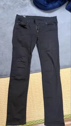 【良品】Lee ブラック スキニーパンツ サイズL