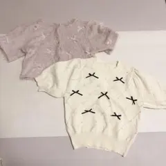 GRL リボン 半袖トップス 2点セット