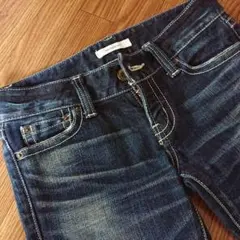MOUSSY インディゴブルー スキニーデニム　ローライズサイズ25 美品