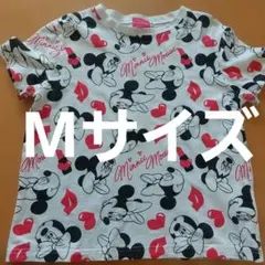【中古品】ミニーちゃん ディズニー Tシャツ トップス カットソー M 半袖のサムネイル