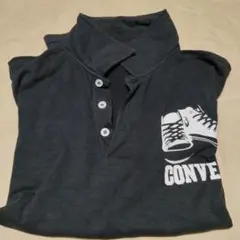 CONVERSE ダークグレー ポロシャツ