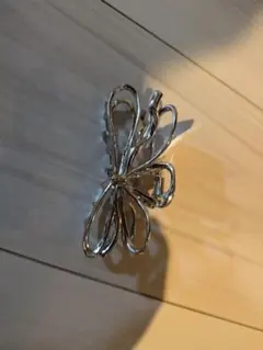 ANEMONE リボン バンスクリップ シルバー