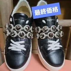 Bridget Birkin ビジュー スニーカー ブラック