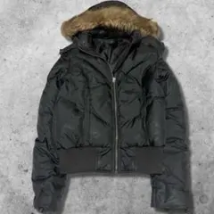 【TOMMY HILFIGER】ファーダウンジャケット　Y2K グランジ 00s