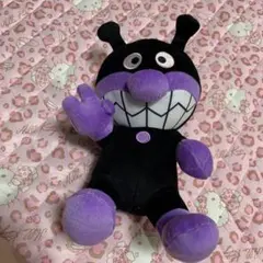 新品・タグ付 それいけ！アンパンマン みんなでピースぬいぐるみL ばいきんまん