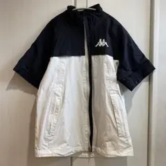 Kappa カッパ 半袖 ウィンドブレーカー バイカラー M