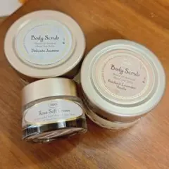 サボン ボディスクラブ＆フローラルソフトクリーム 3点 デリケートジャスミン他