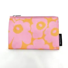 marimekko　マリメッコ　カイカ　ミニウニッコ　ポーチ　ピンク×オレンジのサムネイル