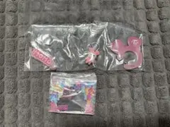 TWICE LOVELYS フロッキーマスコット カラビナ グミチャーム モモ